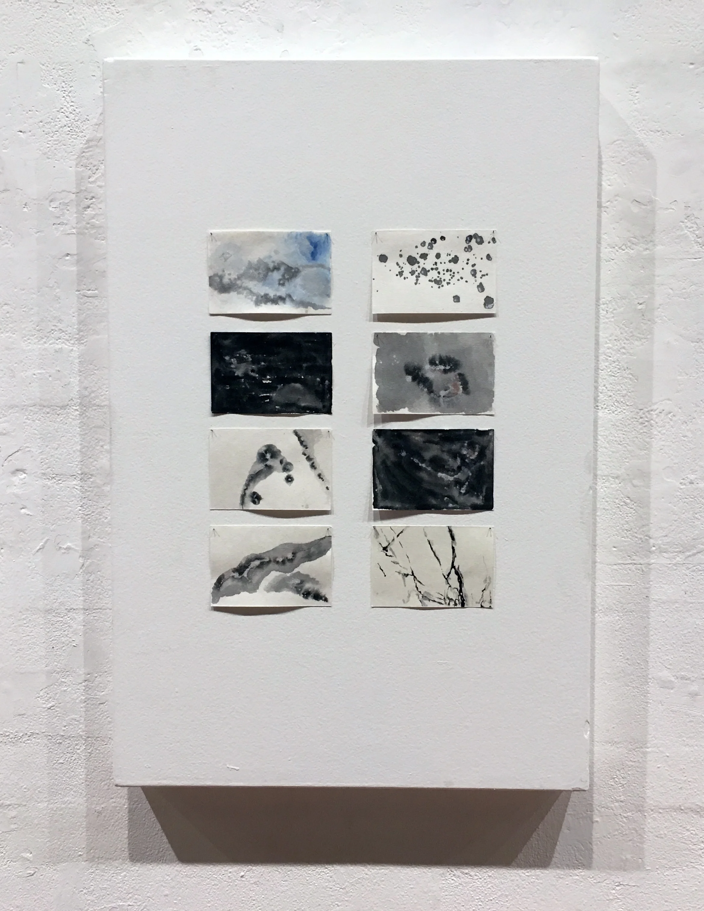   Looking up, looking down  2016 watercolour on Sa paper 