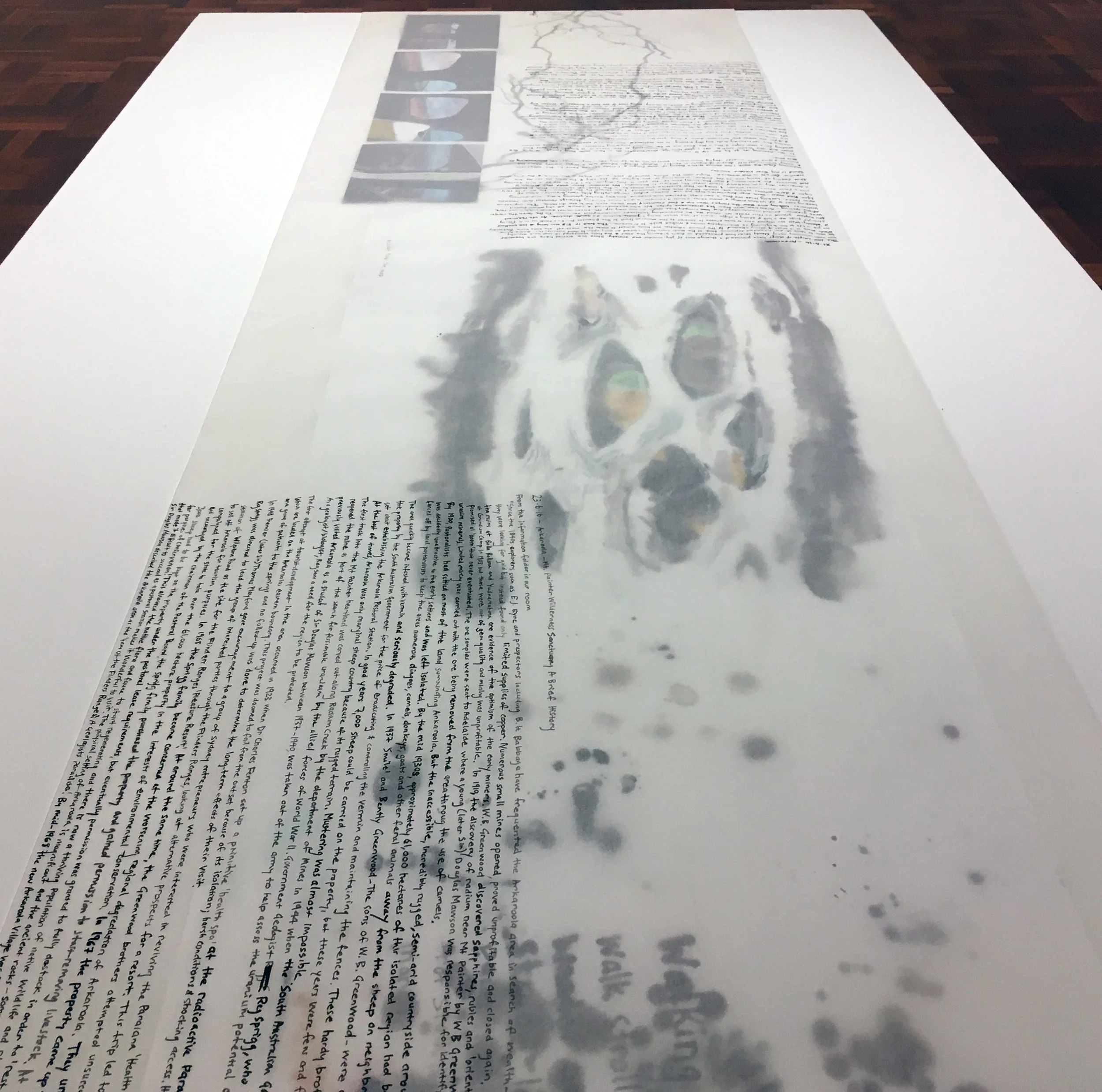   Research notes,&nbsp; 2016 drawings and photographs 