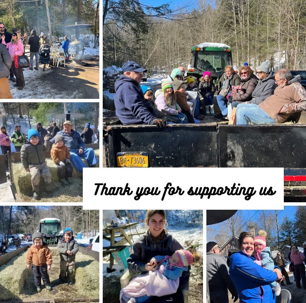 We are grateful for all of the support from our new and returning customers and from our family and friends, we couldn&rsquo;t do it without you. We are truly blessed. #blessed #thankyou #mapleweekends #wnymapleweekend #shoplocal #mapleseason2024