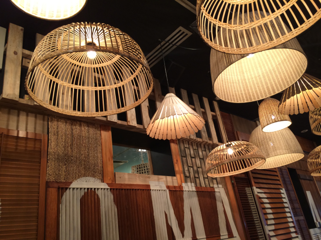 Love the entrance's pendant lighting