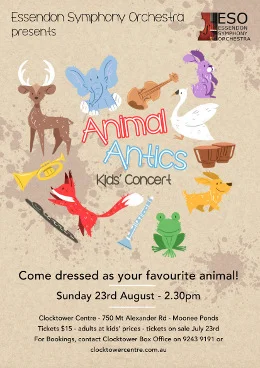 Essendon Symphony Orchestra: Animal Antics Kids' Concert + Giveaway