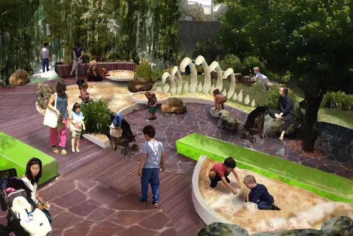 An artist's impression of the garden at Melbourne Museum's redeveloped Children's Gallery. (Credit: Museum Victoria taken from SMH article dated 3rd August 2015 )