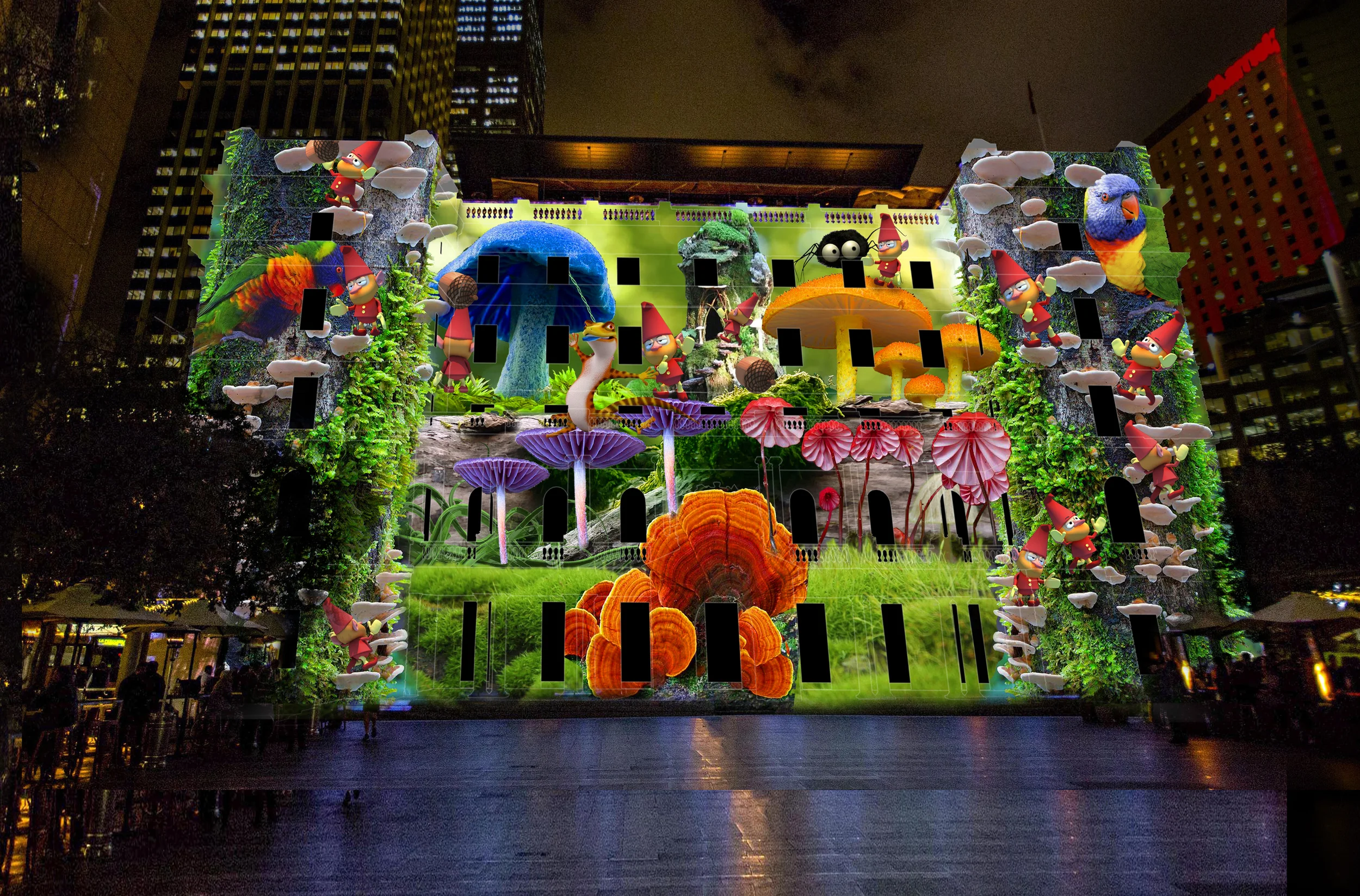 Sydney's Hidden Stories - Artist: Jason French (Australia) - Customs House - Vivid Sydney 2016 - photo credit: Vivid Sydney Website 2016