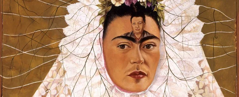 Frida Kahlo - Diego on my mind (Self-portrait as Tehuana) 1943 - oil on masonite - The Jacques and Natasha Gelman - Collection of Mexican Art - © 2016 Banco de Mexico Diego Rivera - Frida Kahlo Museums Trust, Mexico DF - Taken from Art Gallery of NSW website