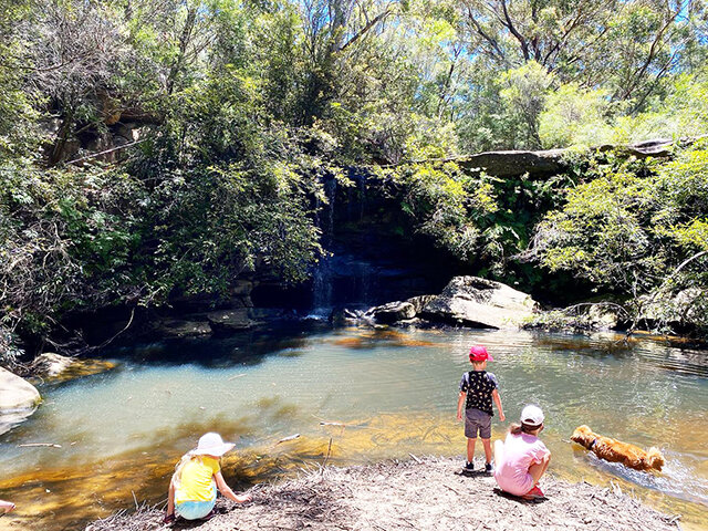 Waterfall near Manly Dam - Photo Credit: @busycitykids