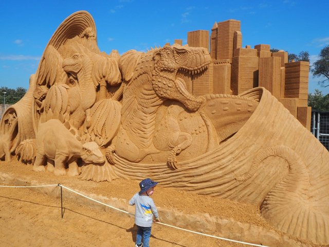 Santa's Sand Land Sculpting