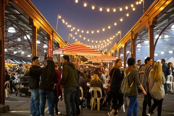 Summer Night Market at Queen Victoria Market