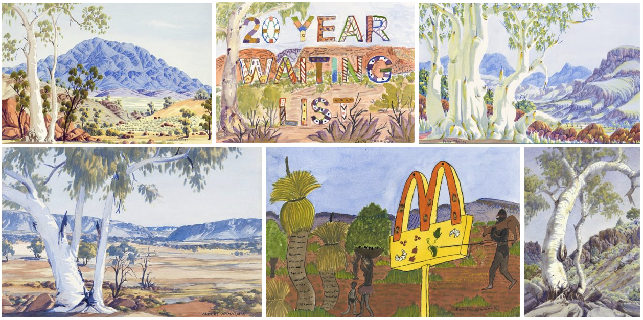 Watercolour Country: 100 works from Hermannsburg at the The Ian Potter Centre: NGV Australia
