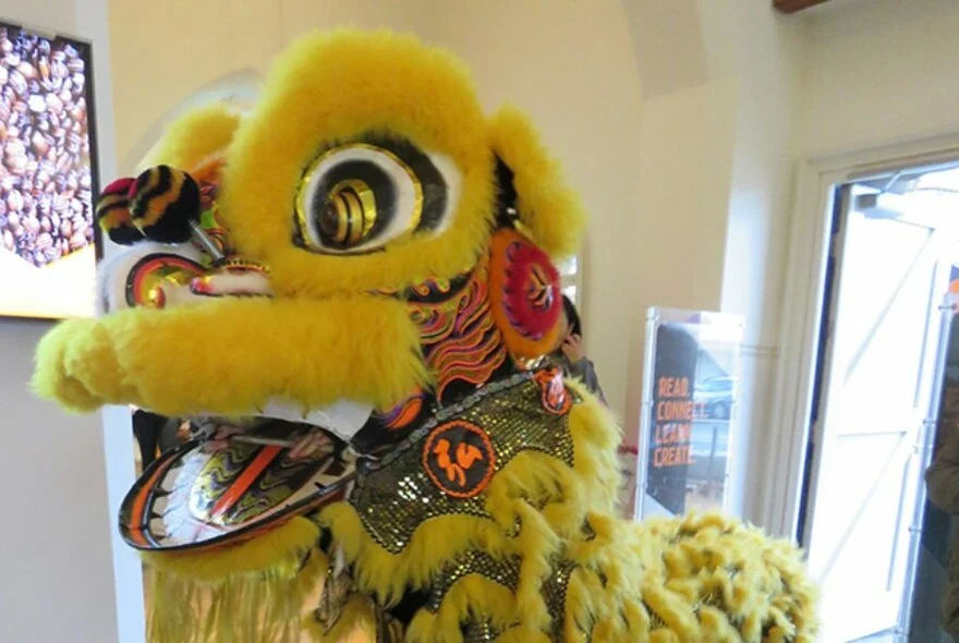 Celebrate the Year of the Dragon 2024 with a Lion Dance at East Melbourne Library