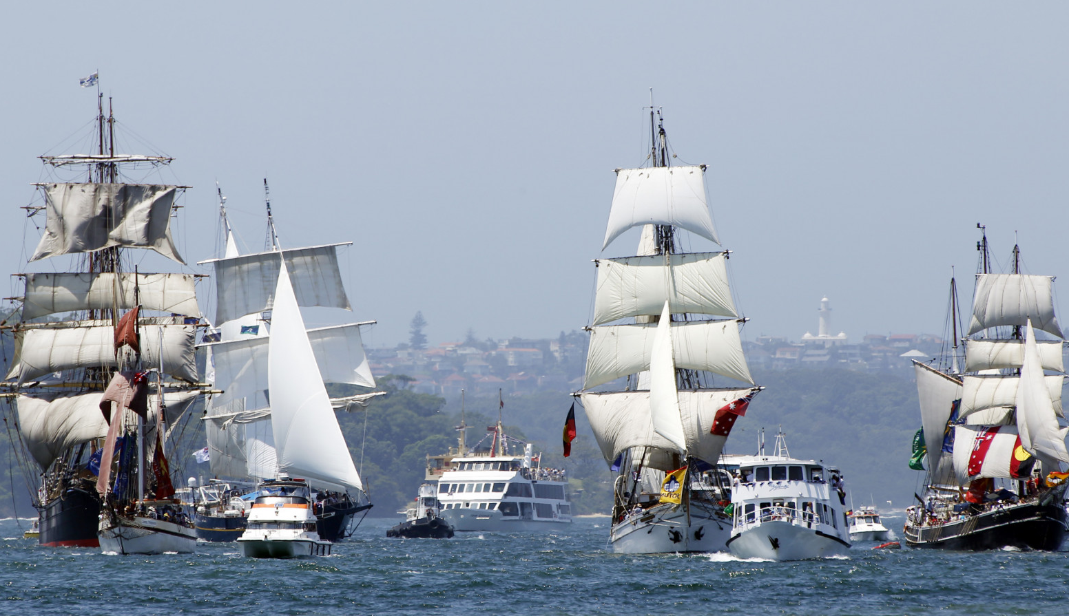 Tall Ships Race at Bradley’s Head to Sydney Harbour Bridge