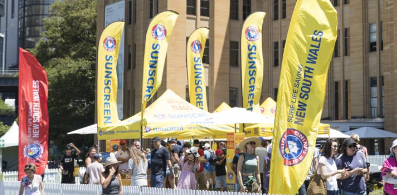 Fun in the Sun with Surf Life Saving NSW at Tallawoladah Lawns (outside the Museum of Contemporary Art)
