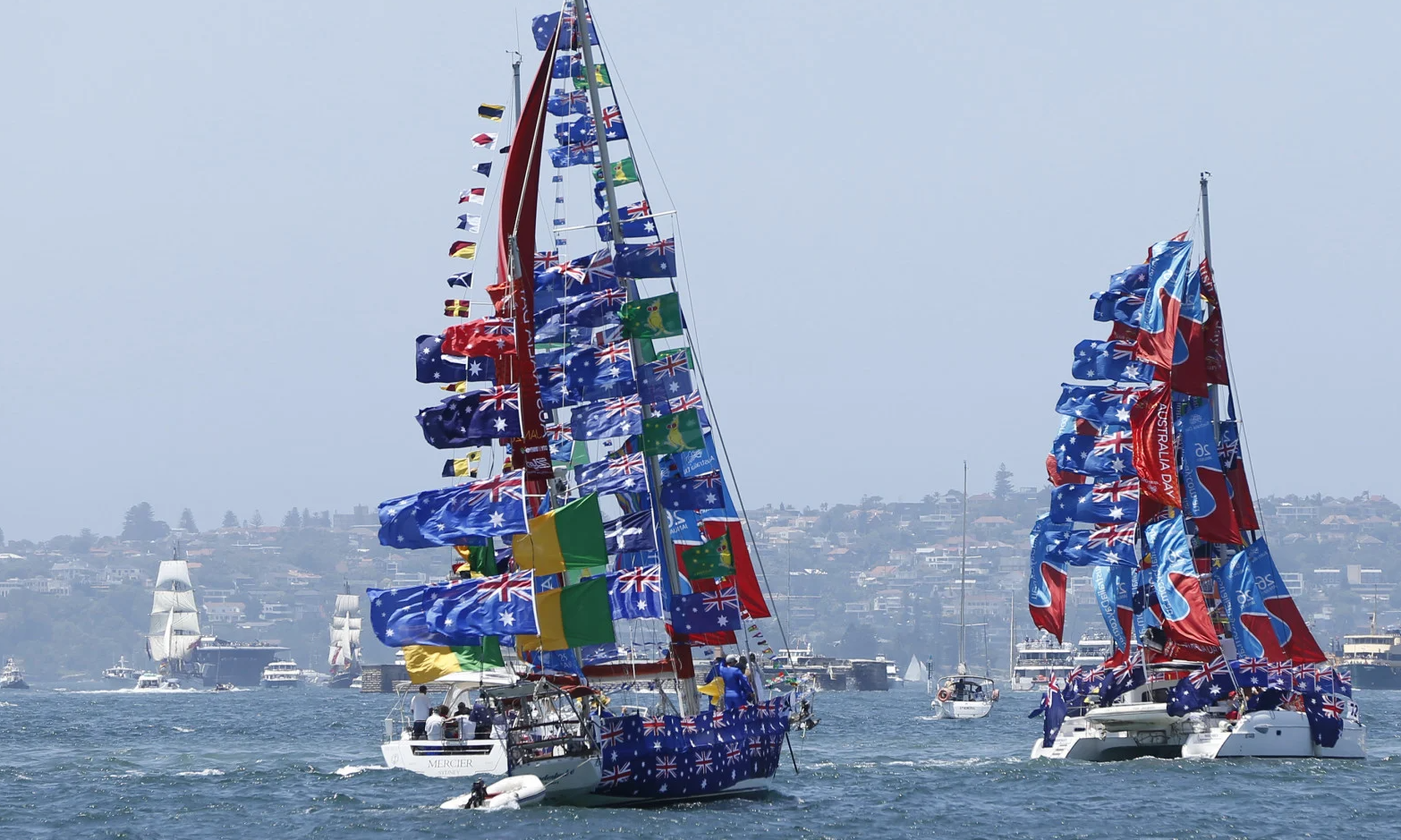 Australia Day Harbour Parade at Sydney Harbour