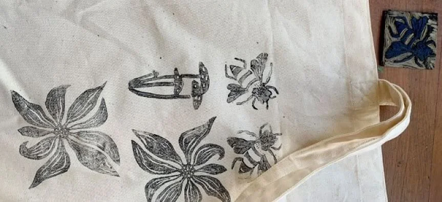 Tote Printmaking Class with Sarah Campbell