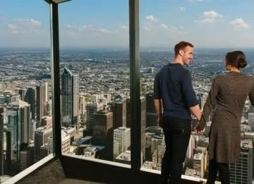 Melbourne Skydeck & Edge Experience: Panoramic Views 285 Metres Up