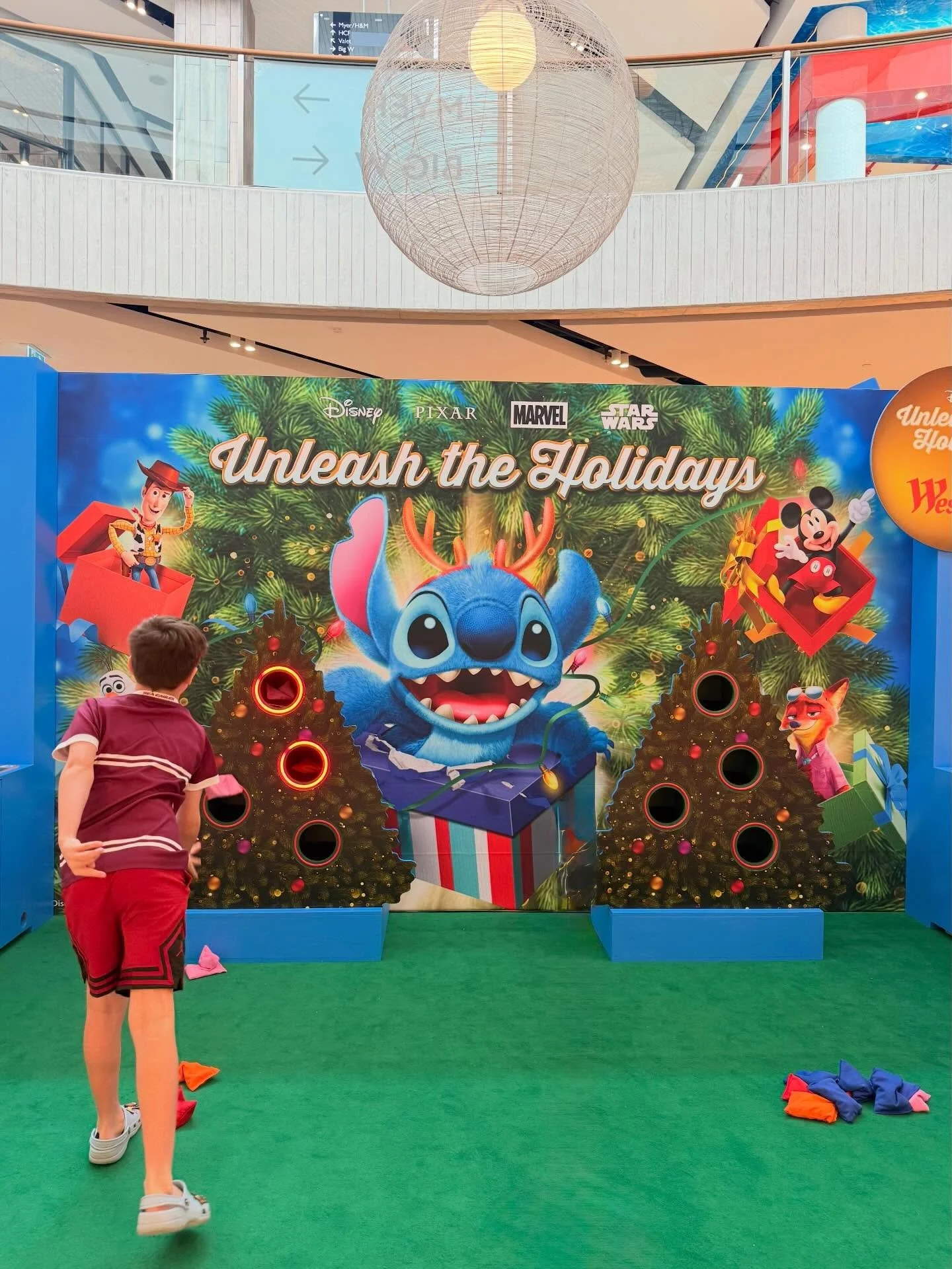 #sydney Unleash the Holidays with Stitch and friends at @westfieldwarringahmall! A free activity and/or photo opportunity. Kids can put some stitch ears on, grab a chocolate after the activity and a poster! 

A little bit of free fun to break up the 