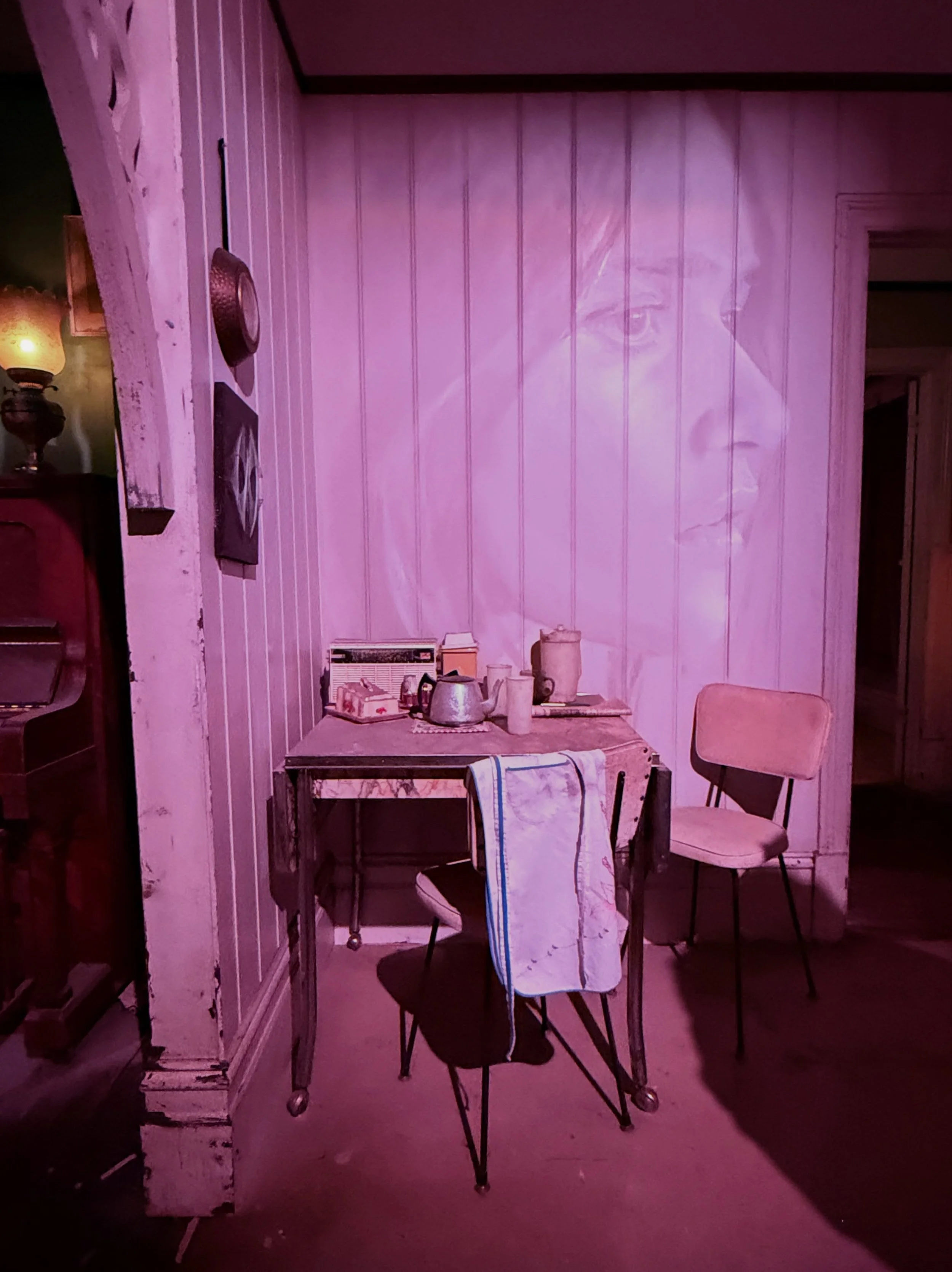 #melbourne Loved visiting &lsquo;HOME &ndash; An Exhibition by Rone&rsquo; when visiting Melbourne recently 💕 A great installation in the middle of @chadstone.au paying homage to the Victorian weatherboard house. This free event is on until this Sun