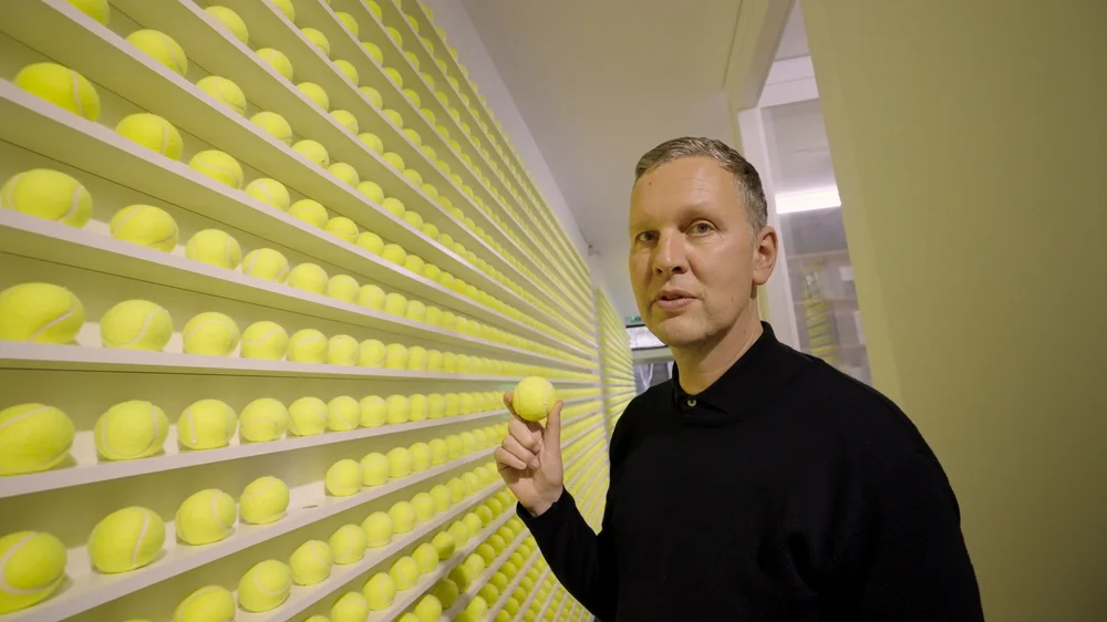 David Shrigley’s interactive Melbourne Tennis Ball Exchange at ...