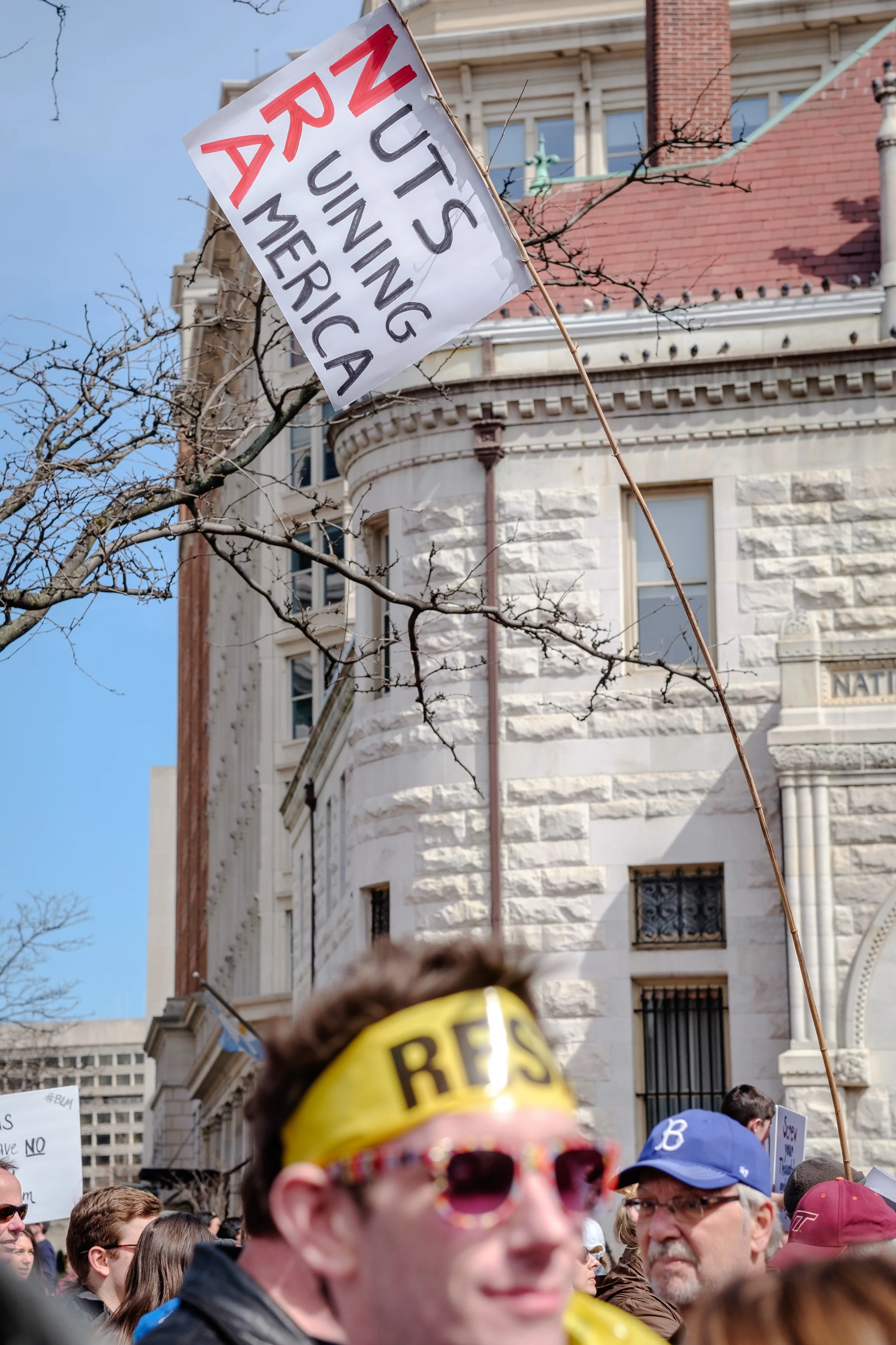People seen at the March for Our Lives Rally on Saturday, March 24, 2018 in Washington, DC. March For Our Lives is a student-led movement to end gun violence in the United States. Hundreds of thousands of people took to the streets of Washington, DC to demand that peoples’ lives and safety become a priority and to put an end to gun violence in communities and schools immediately. Over 800 sibling marches took place across the U.S. and internationally.