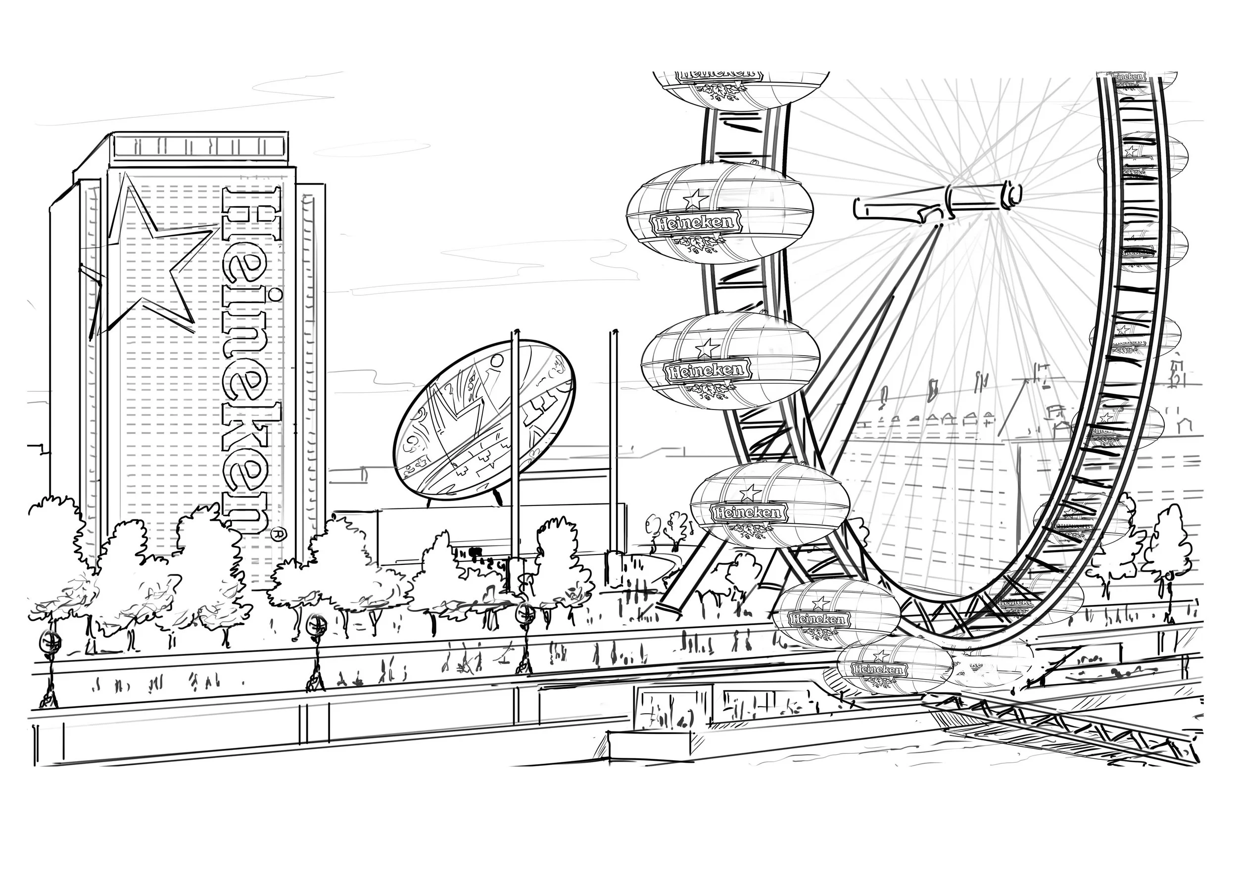  Concept visual for Sponsored Rugby World Cup Event. 