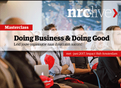 9 – 16 May 2017, Amsterdam, the Netherlands On the first day of this four-day masterclass, Carolien de Bruin, founder and CEO of C-Change, will provide a workshop on incorporating the SDGs and enriching strategic goals into the core processes of an organization.