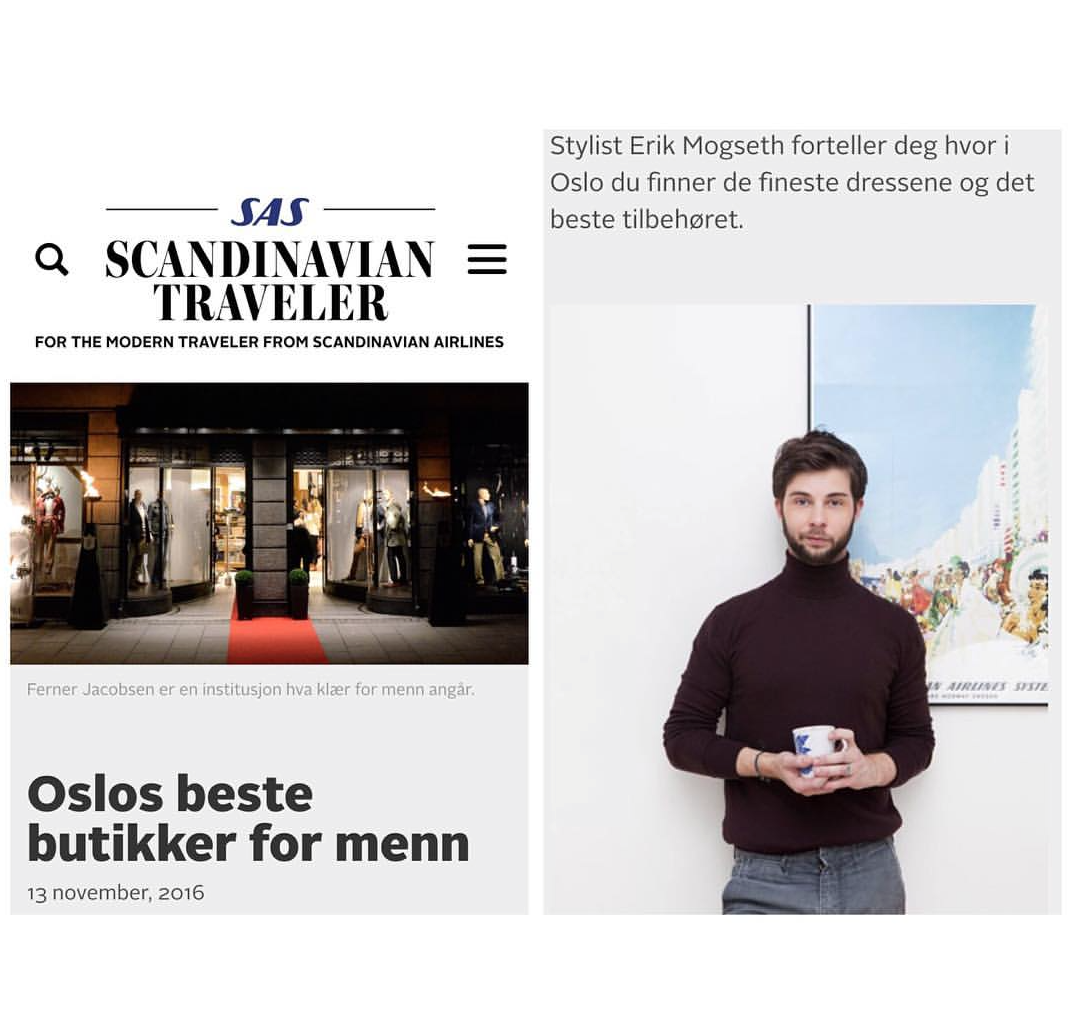 Portrettet mitt av stylist Eirik Mogseth i Sas Magasinet med den utrolig kule Sas plakaten i bakgrunnen :)