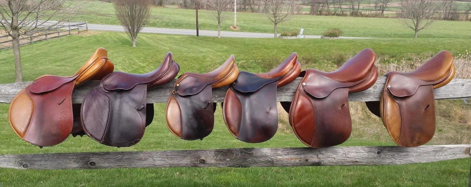 Look at these lovely saddles that were donated for this year’s Spring Tack Sale!