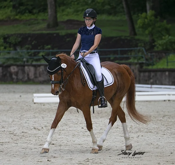 Currently ranked 7th in the world, para-equestrian, Alanna Flax-Clark of Flemington, NJ is shown riding El Paso (aka Taco).