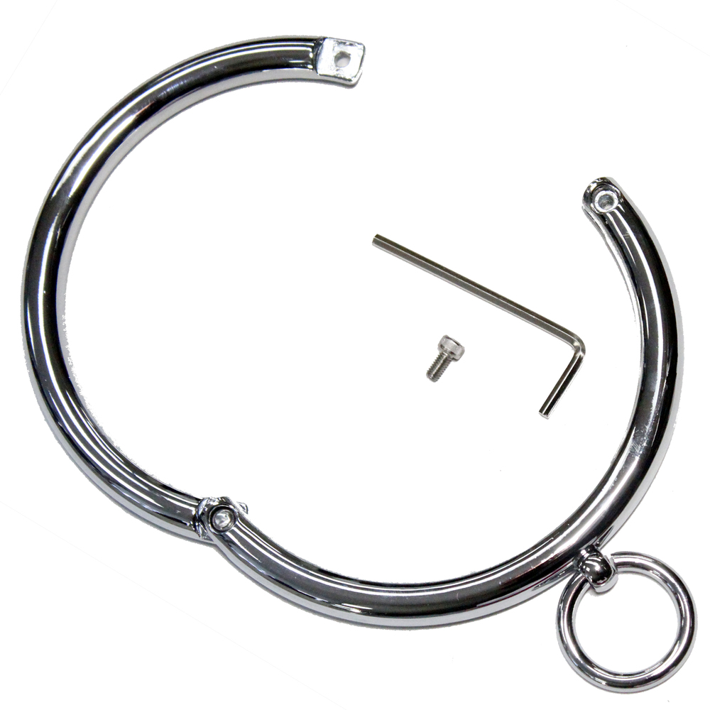 Aanpassen Attent geluid Rolled Stainless Steel Locking Slave Collar with O-Ring **MH-1F** — Touch  of Fur