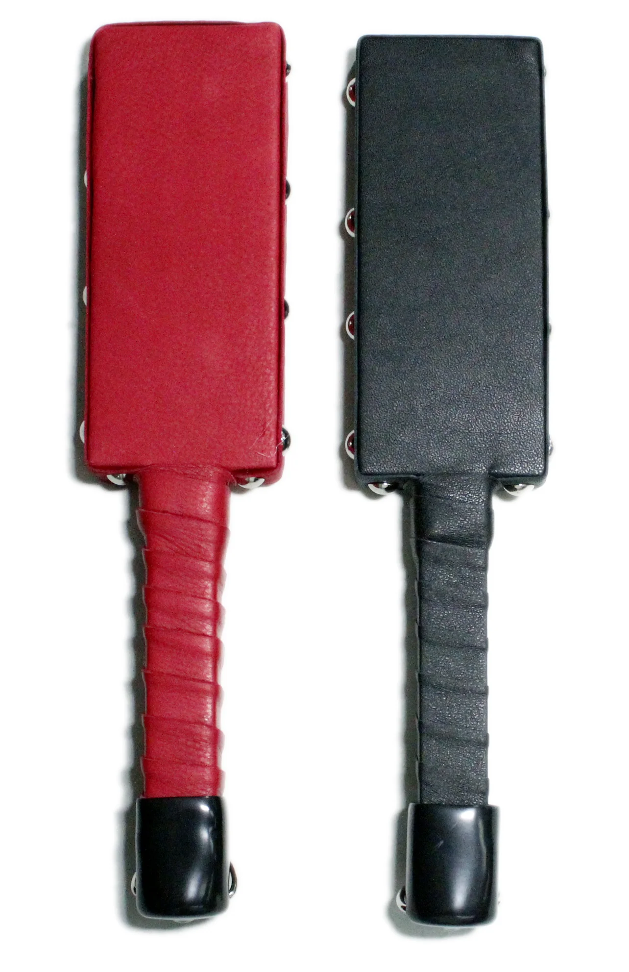rred and black leather paddles plain.jpg