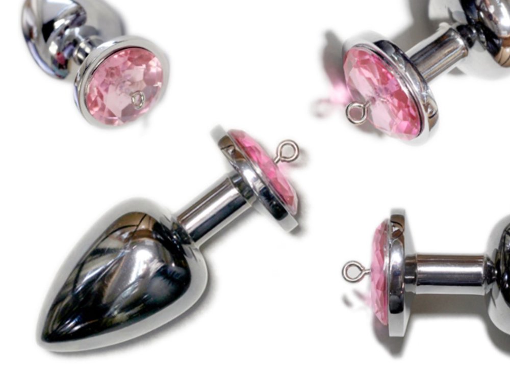 Lobster Claw / Detachable Butt Plug with Screw-In Attachment Loop,  Stainless Steel Metal Butt Plug — Touch of Fur
