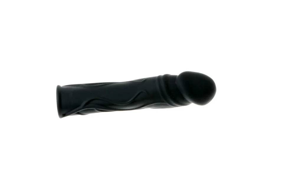 bell sex toys Black Spiral BDSM Anal Plug | Knotted Silicone S M L | Drake's Dick main image 1