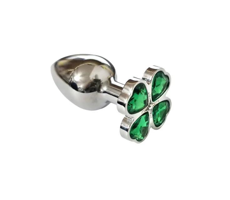 anal plug green Emerald Green • Heart Crystal • Butt Plug – Plug Emporium main image 1