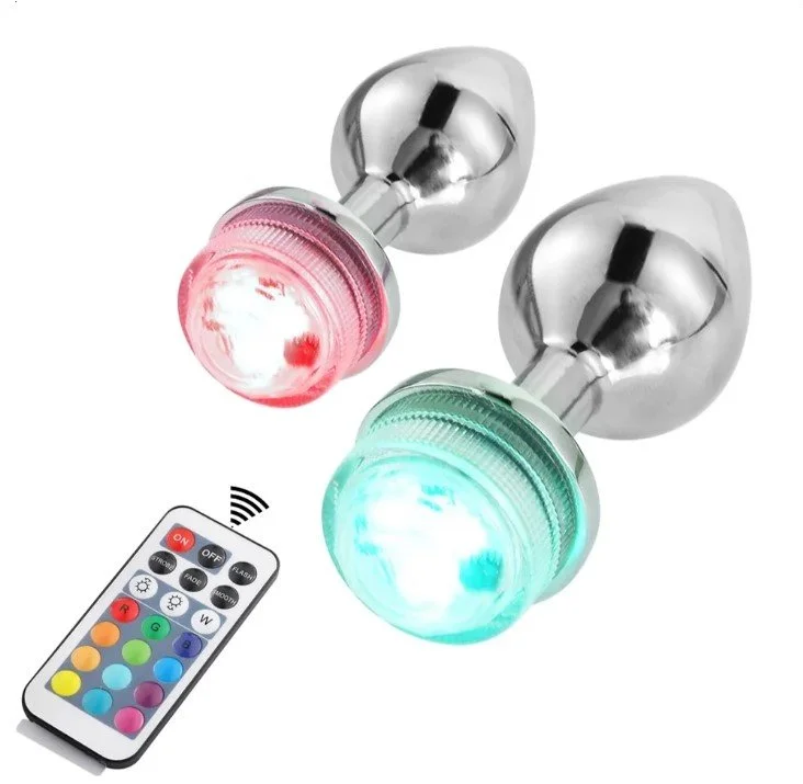 Light Up Butt Plug with Remote *PL-LED-2 — Touch of Fur