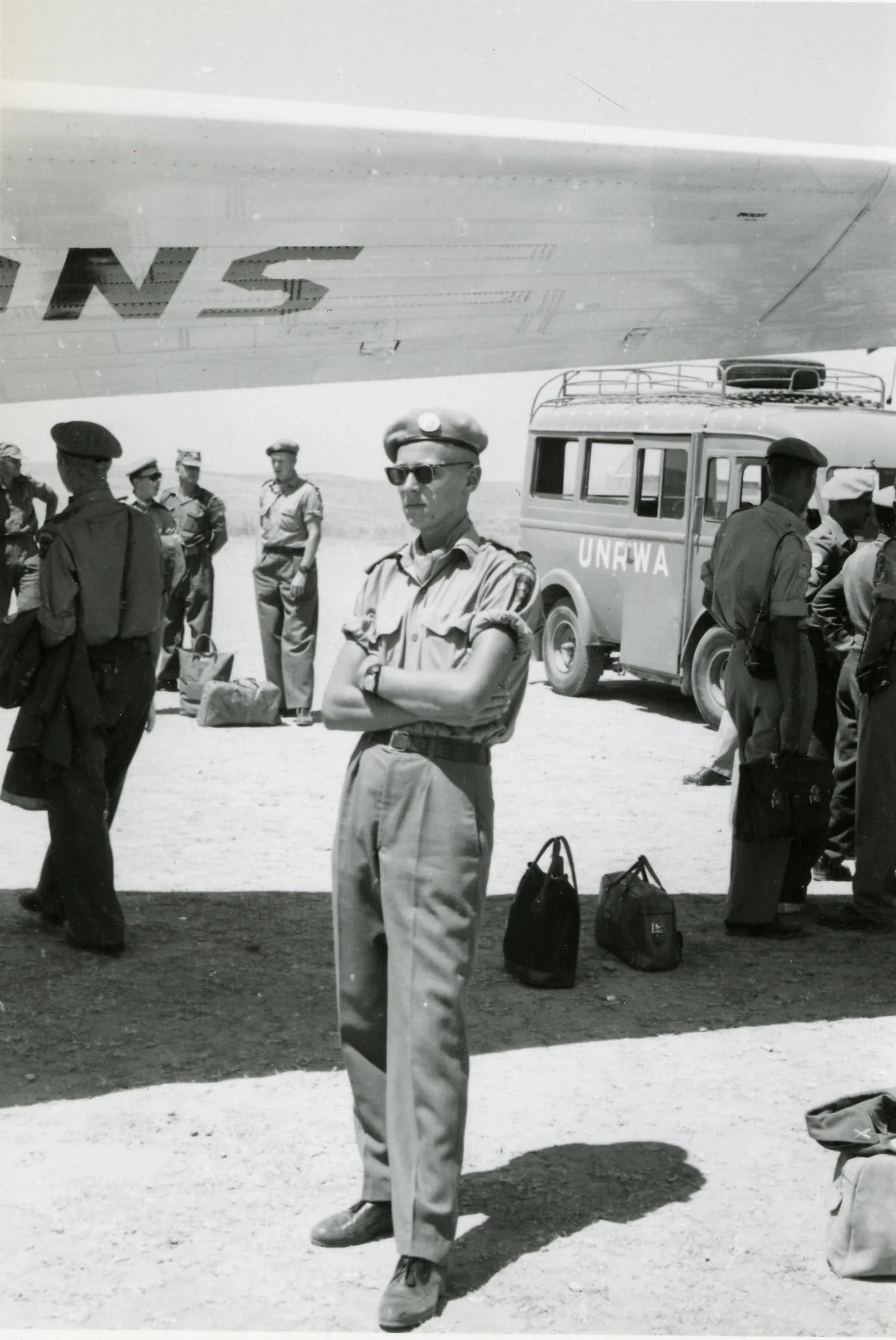 Korpral Per-Åke Strandin i Gaza 1959.