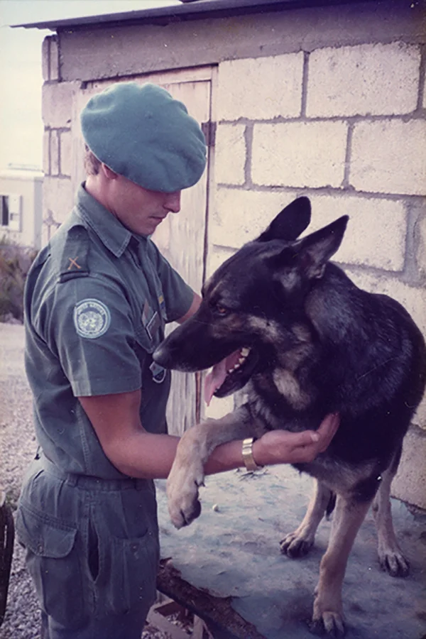 Anders Johansson ryktar hunden Wass