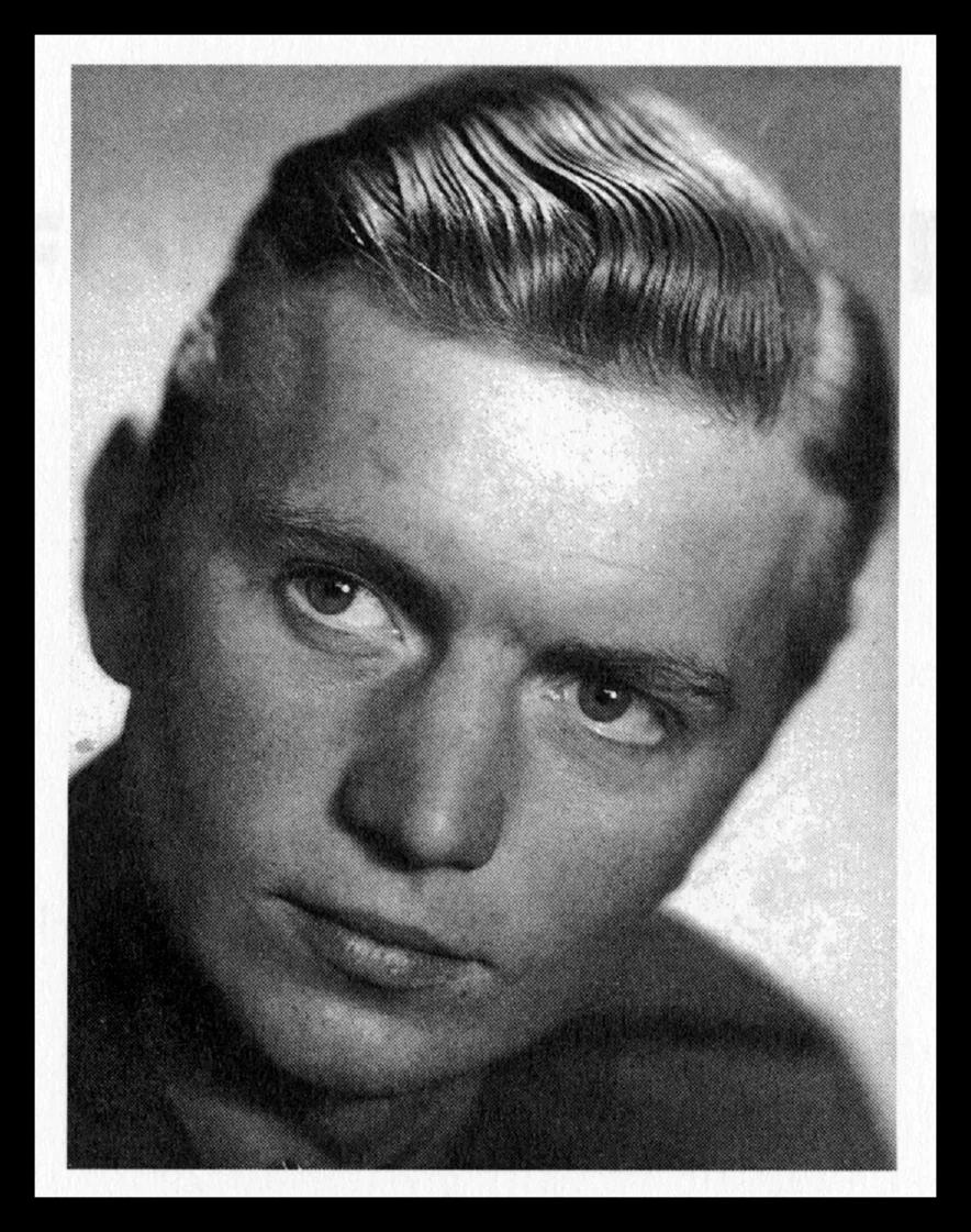 Gösta Hallquist, foto taget från Löjtnant Hallquists dagbok