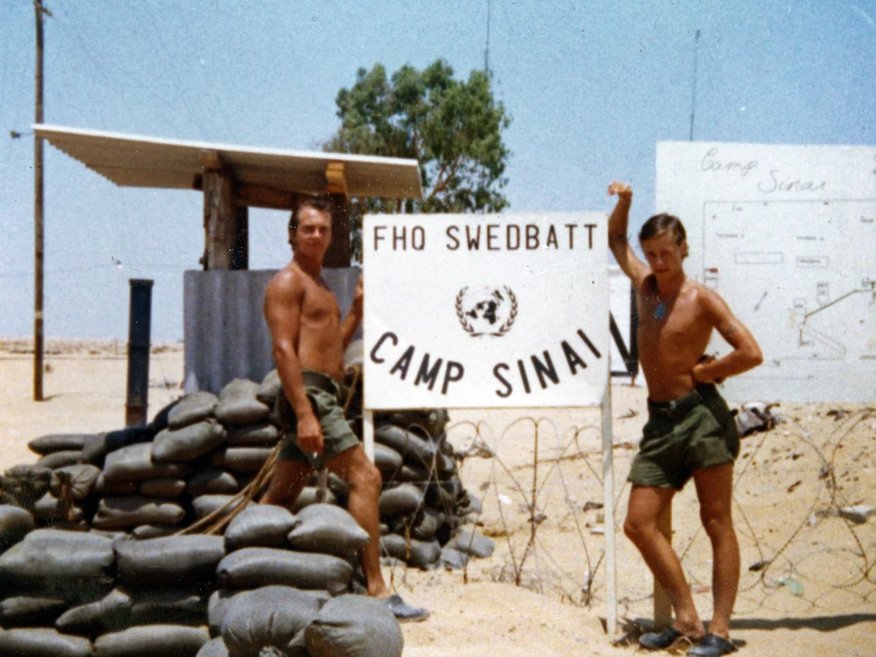 Infarten till Camp Sinai / Foto: Lars-Åke Jansson
