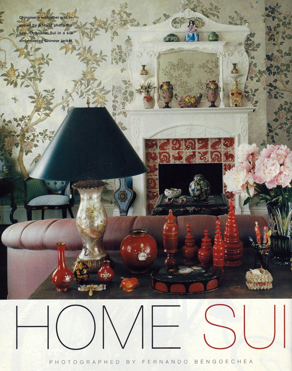 99 08 Instyle Anna Sui Home Sui Home Scenic Wallpaper