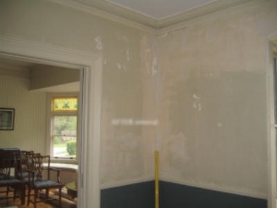 After wallpaper removal, before restoration