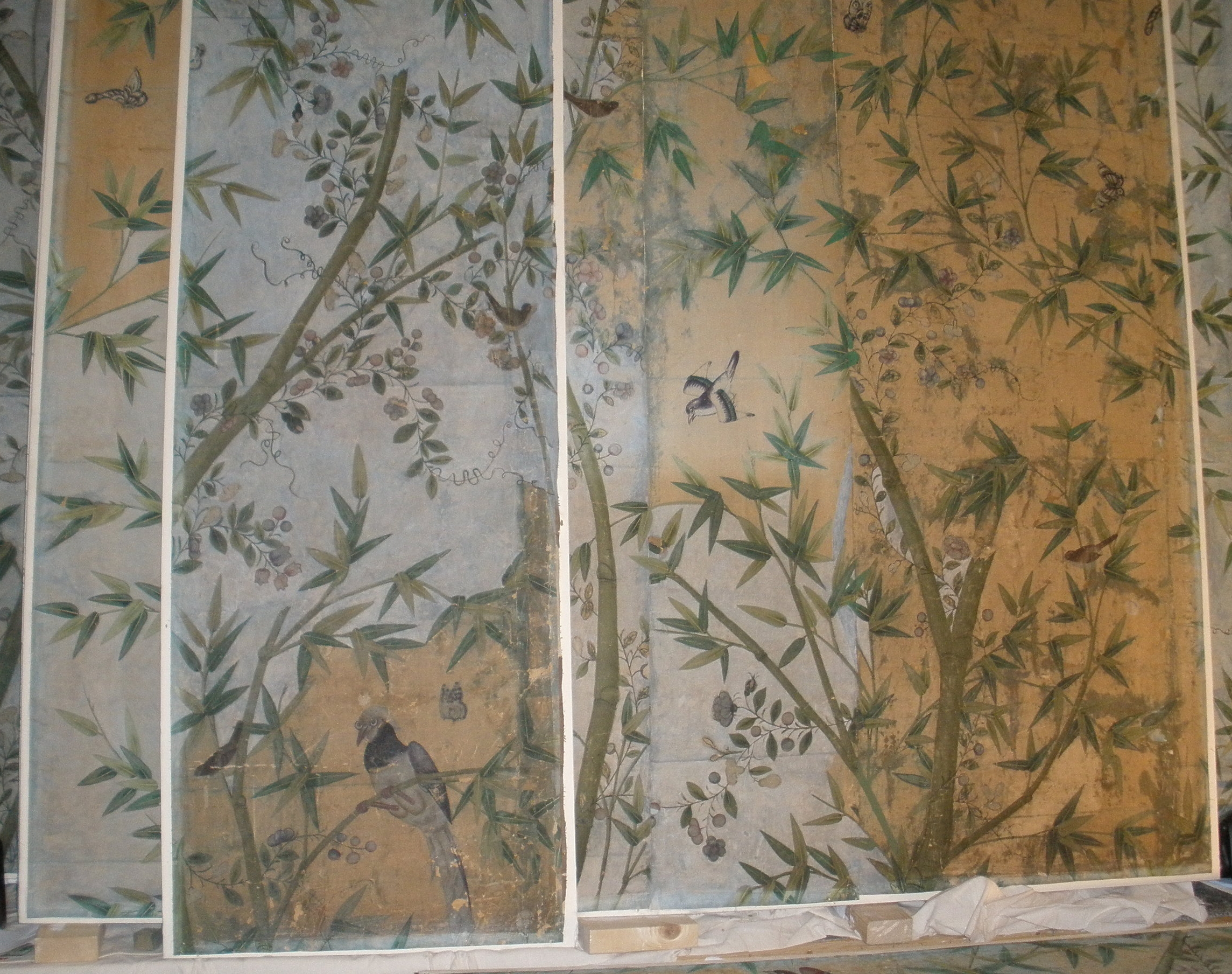 Boards, mid-restoration