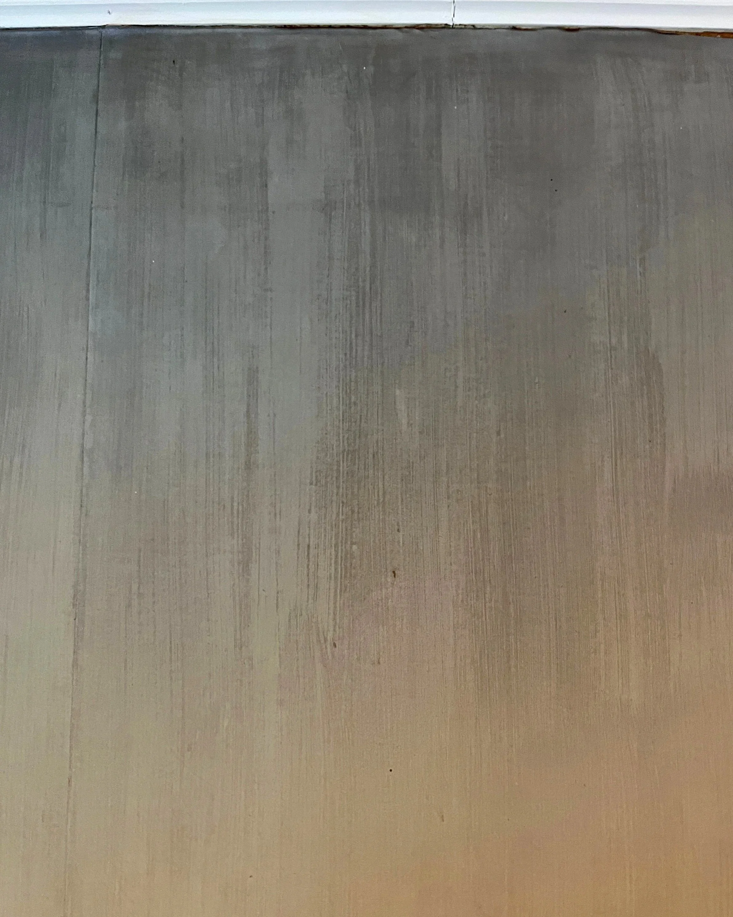 Faded sky detail before restoration of panoramic wallpaper