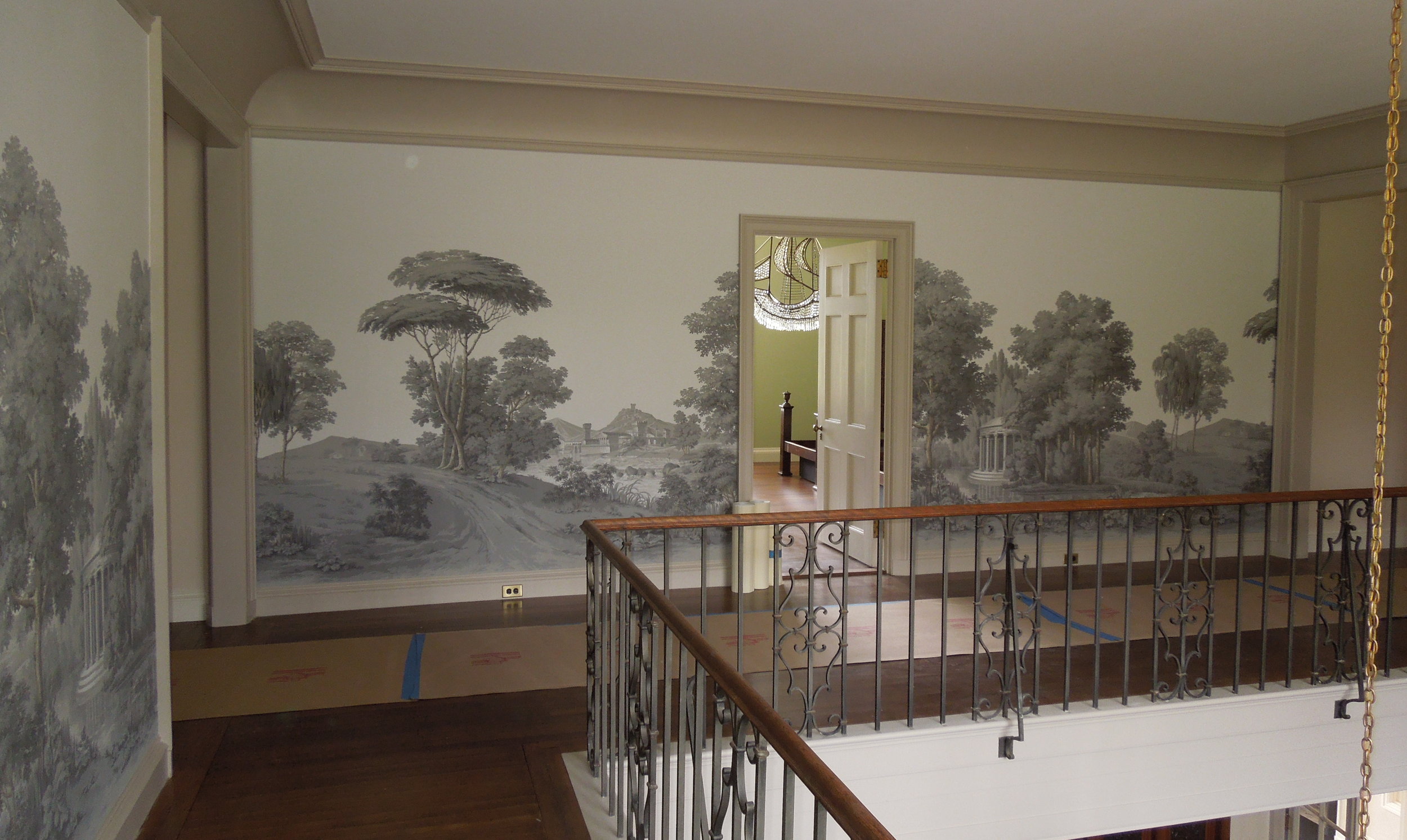 Newly installed replacement Paysage Italien by Zuber