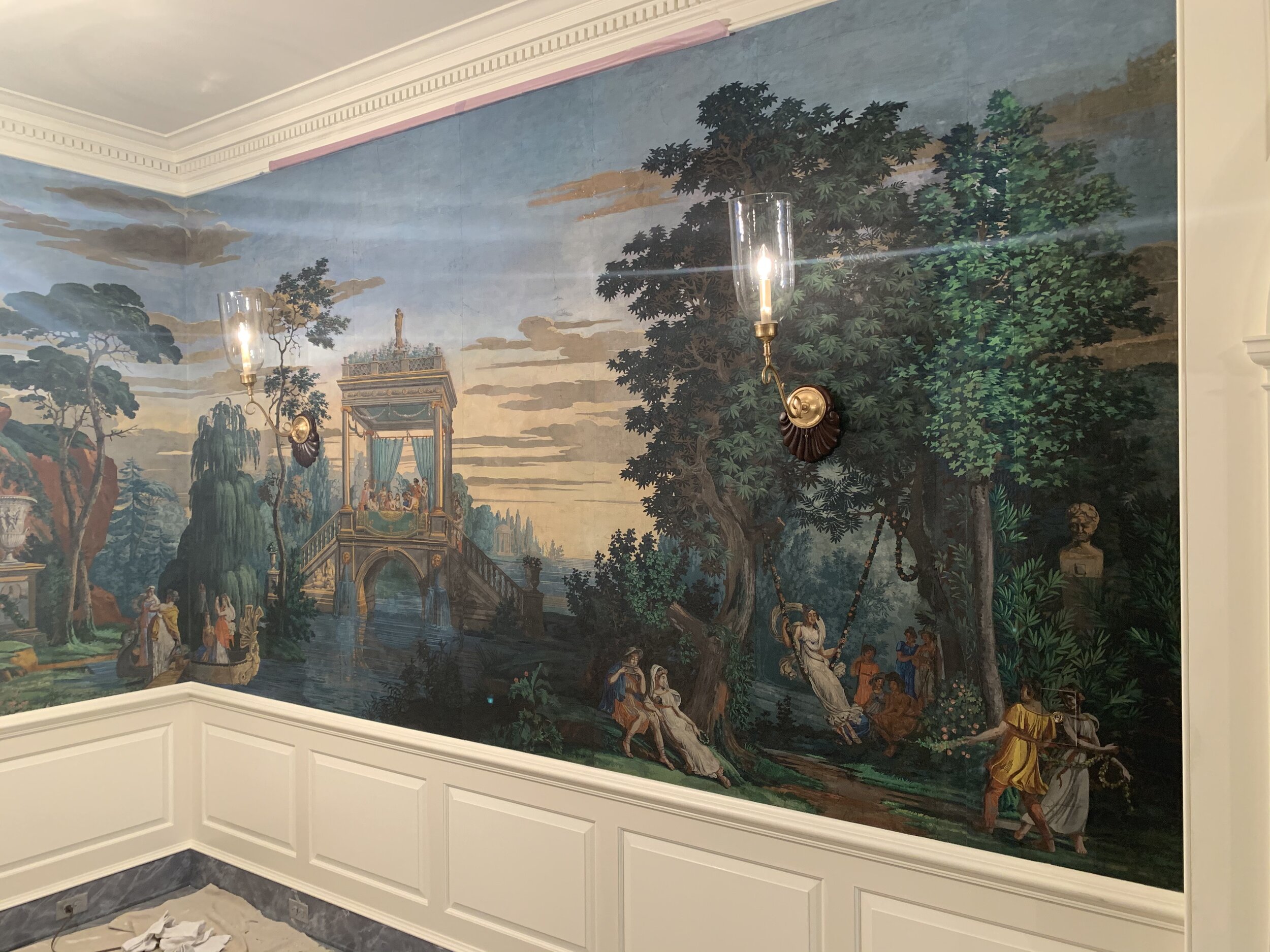 Preservation of antique Dufour Wallpapers — Scenic Wallpaper