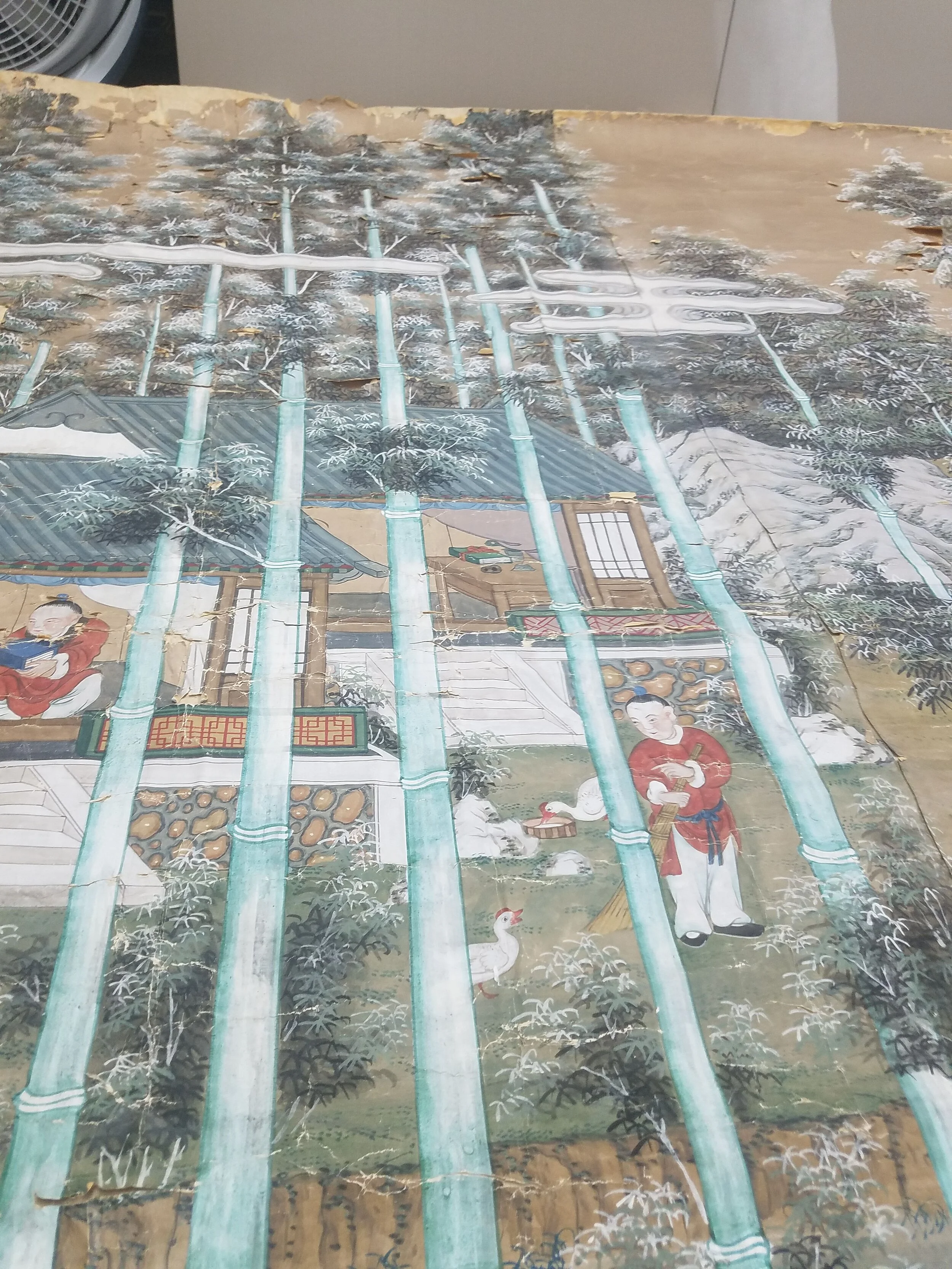 Original condition, before cleaning and restoration