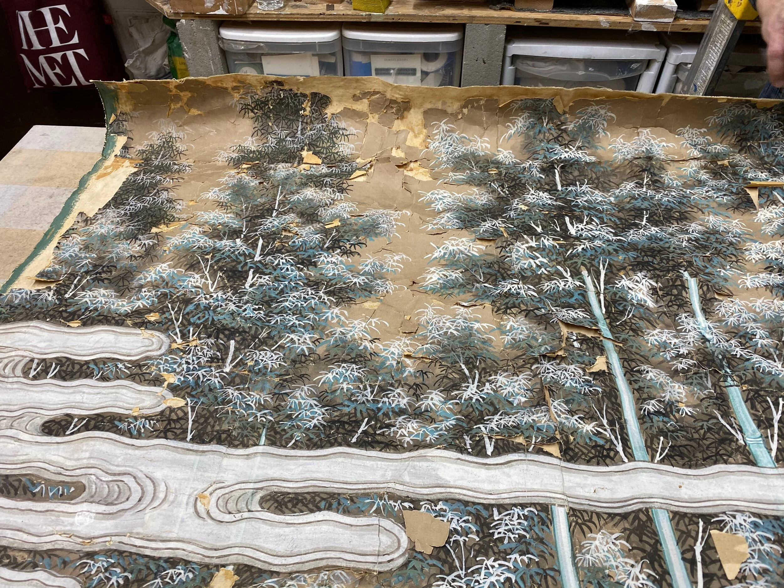 Original condition, before cleaning and restoration