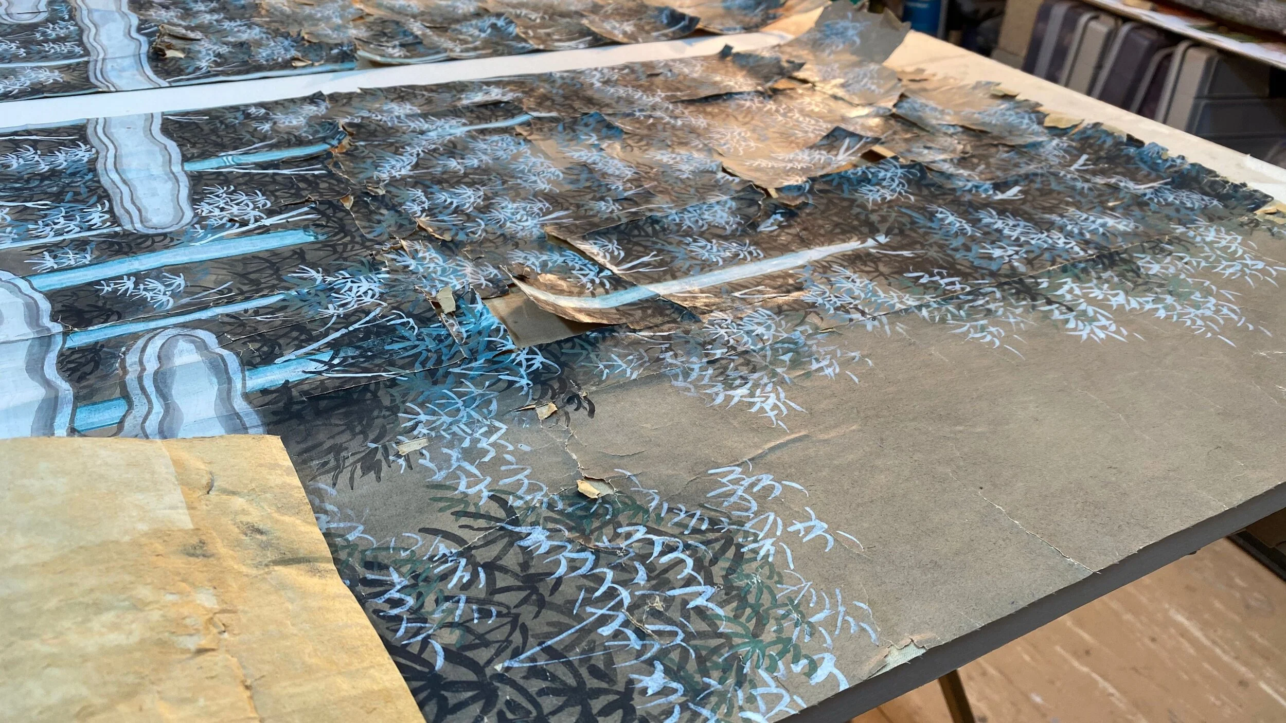 Original condition, before cleaning and restoration