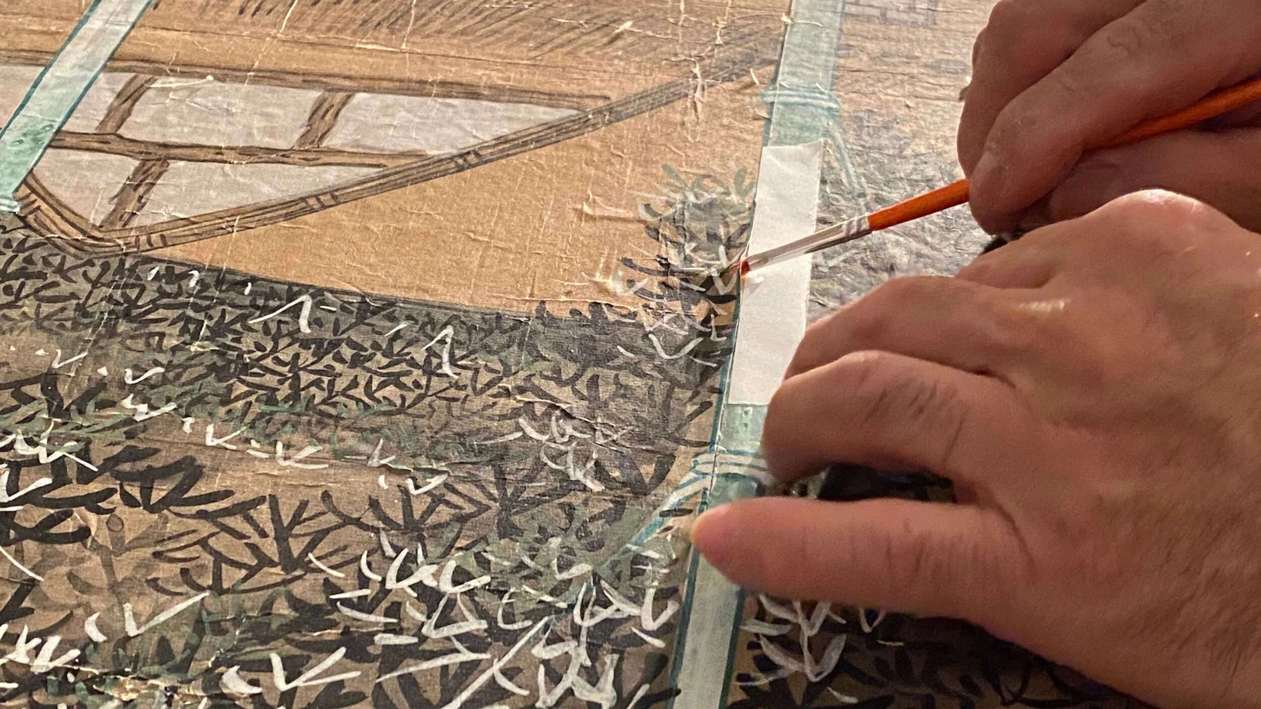 Applying the fragile paper to boards