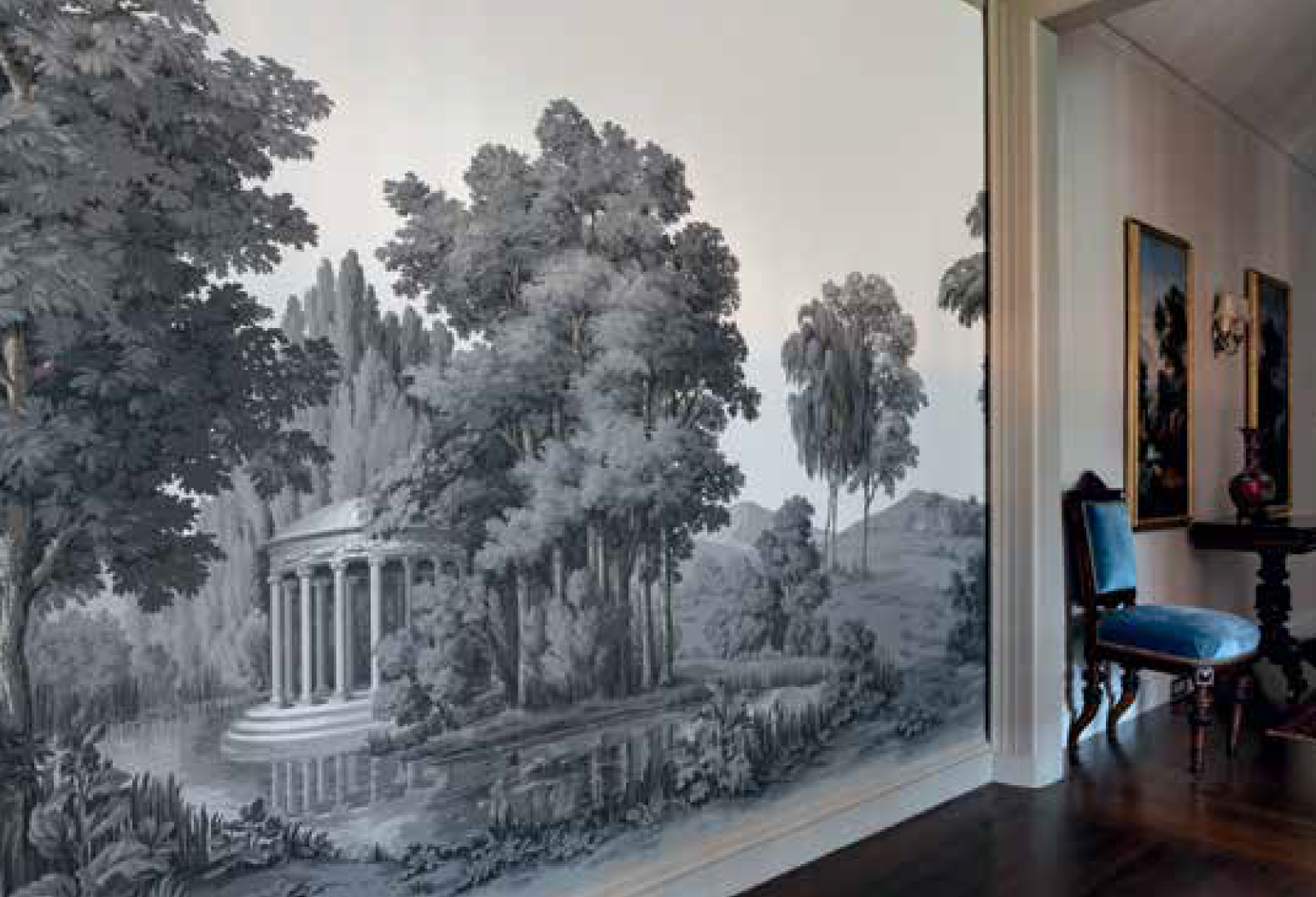 Copy of a Zuber wallpaper  Traditional  Dining Room  Los Angeles  Houzz