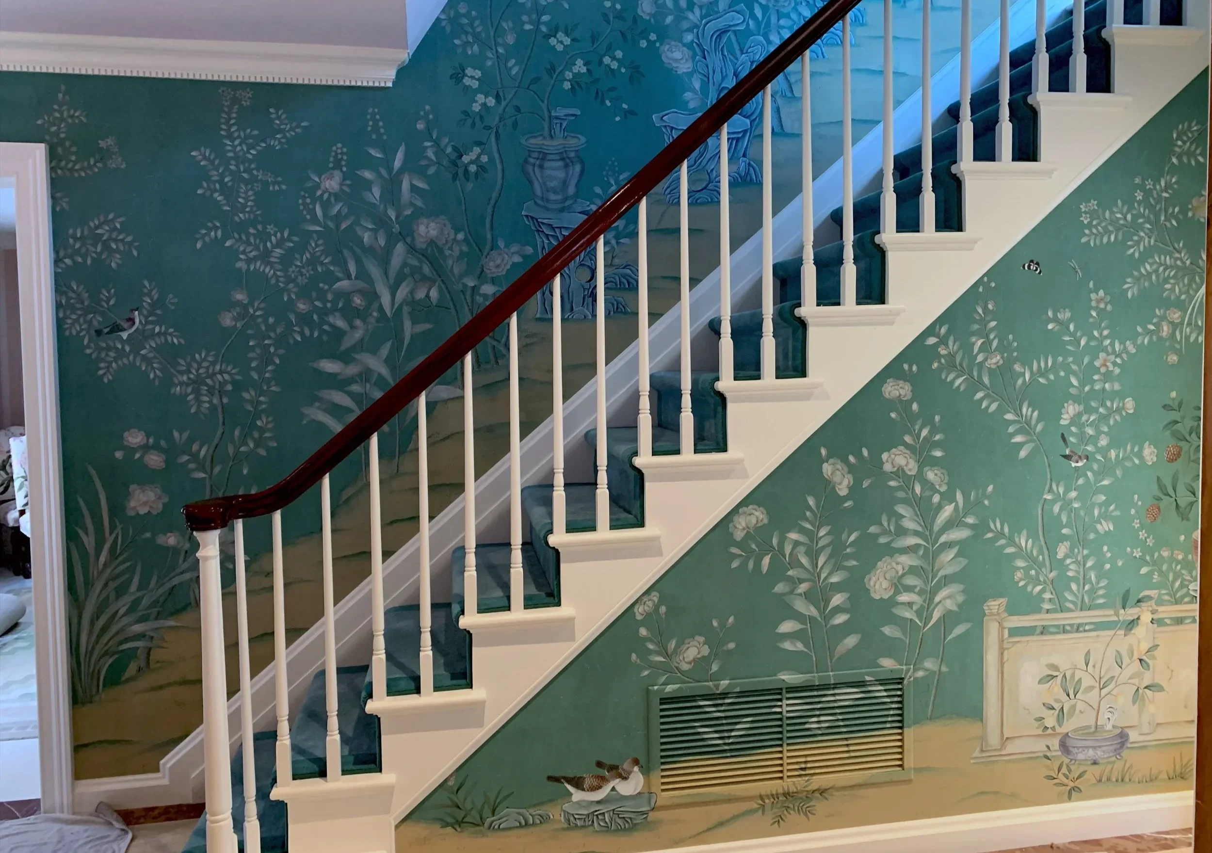 Special Projects - Custom de Gournay Salon Vert Wallpaper