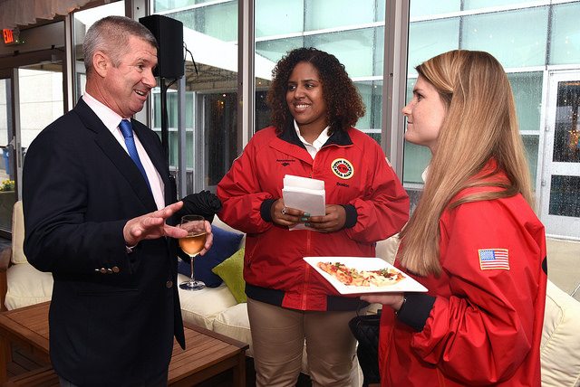RJS Member Michael Quinlan (PWC) with City Year Boston AmeriCorps Members